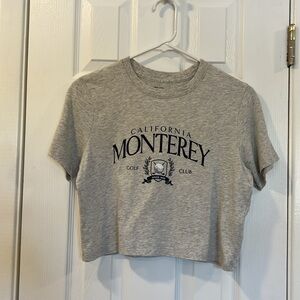 NWOT Abercrombie Monterey Golf crop tee